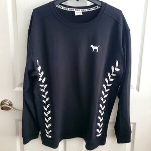 Pink Victoria's Secret Large Side Lace Sweatshirt
